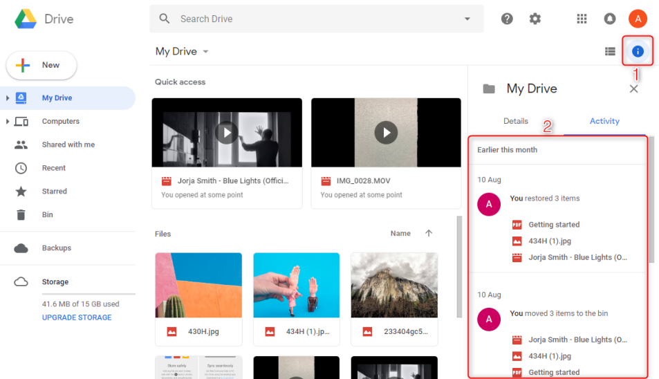 Como corrigir: Arquivos ausentes no Google Drive