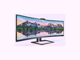 Nový televízor Philips s uhlopriečkou 49 'SuperWide Dual Quad HD Curve Monitor na veľtrhu CES 2019
