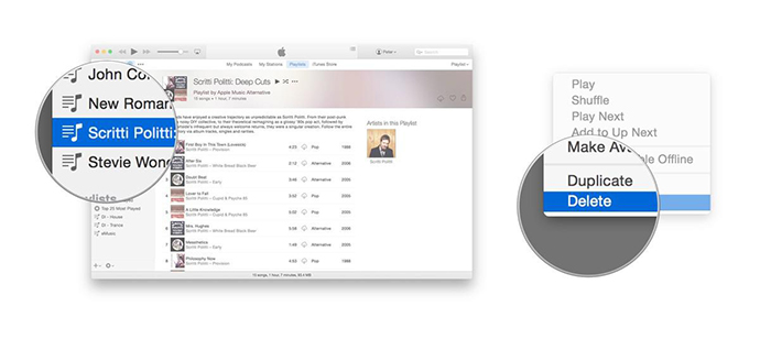 Kaip ištrinti „Apple“ muzikos grojaraštį „iTunes“